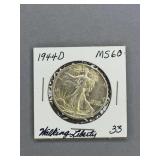 1944 D Walking Liberty Half Dollar
