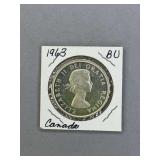 1963 Canada Silver Dollar