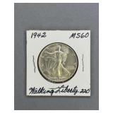 1942 Walking Liberty Half Dollar