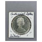Canada Centennial Silver Dollar 1867-1967