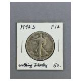 1942 S Walking Liberty Half Dollar