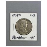 Franklin Half Dollar 1958 D