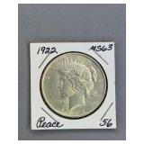 Peace Silver Dollar 1922