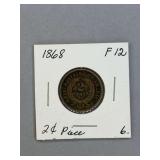 2 CENT Piece 1868