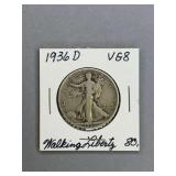 1936 D Walking Liberty Half Dollar
