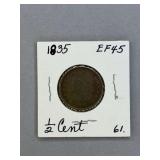 Half CENT Piece 1835