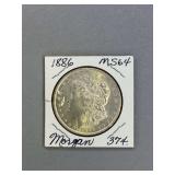 Morgan Silver dollar 1886