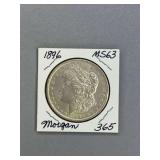 Morgan Silver dollar 1896