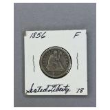 Seated Liberty Quarter 1856
