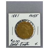 1881 $10 Gold Eagle