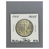 1945 D Walking Liberty Half Dollar