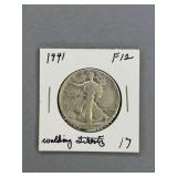 1941 Walking Liberty Half Dollar