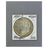 Morgan Silver dollar 1884 O