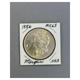 Morgan Silver dollar 1886