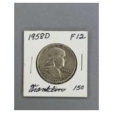 Franklin Half Dollar 1958 D