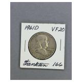 Franklin Half Dollar 1961 D