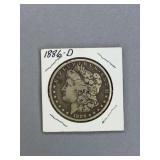 Morgan Silver dollar 1886 D