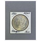 Morgan Silver dollar 1886