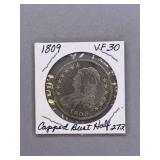 Capped Bust Half dollar 1809