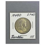 Franklin Half Dollar 1949 D