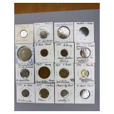95 2 x 2s of foreign coins