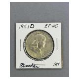 Franklin Half Dollar 1951 D