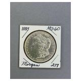 Morgan Silver dollar 1885