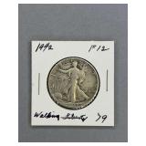 1942 Walking Liberty Half Dollar