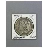 Morgan Silver dollar 1901 S