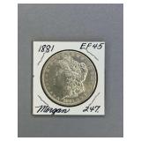 Morgan Silver dollar 1881
