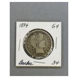 Barber Half Dollar 1894