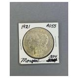 Morgan Silver dollar 1921