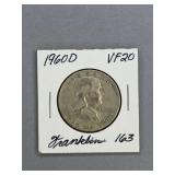 Franklin Half Dollar 1960 D
