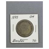 Barber Half Dollar 1895