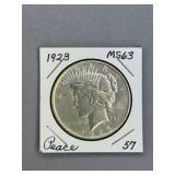 Peace Silver Dollar 1923