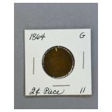 2 CENT Piece 1864