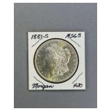 Morgan Silver dollar 1881 S
