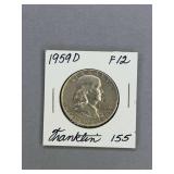 Franklin Half Dollar 1959 D