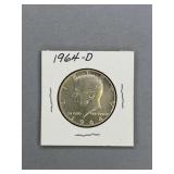 Kennedy Half Dollar 1964 D