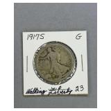 1917 S Walking Liberty Half Dollar
