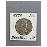 Franklin Half Dollar 1957 D