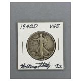 1942 D Walking Liberty Half Dollar