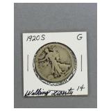 1920 S Walking Liberty Half Dollar