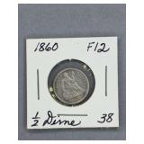 Seated Liberty Half Dime 1960