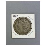 Morgan Silver dollar 1901