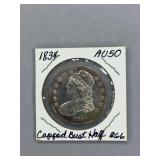 Capped Bust Half dollar 1834