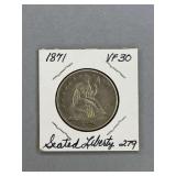 Seated Liberty Half Dollar 1871