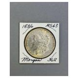 Morgan Silver dollar 1886