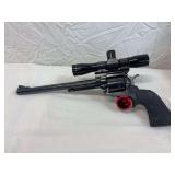Ruger 44 magnum Super Blackhawk serial number 83–90481 with Leupold M8 –4X extendable scope