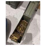 10 boxes of 5.56 MM ammo each box with 3 10 round clips and ammo case (300 rounds)